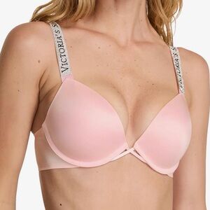 Victoria's Secret Light Pink Bra with Logo Straps